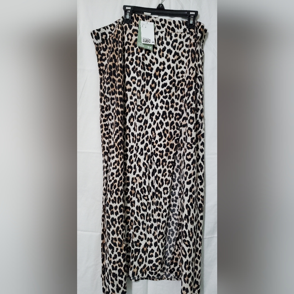 H&M Animal Print Maxi Skirt